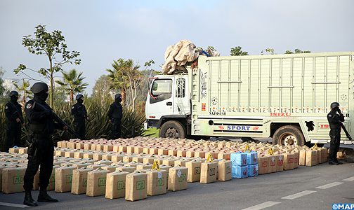 الجديدة: تفكيك شبكة الاتجار في المخدرات وتوقيف شاحنة محملة ب 10 أطنان منها