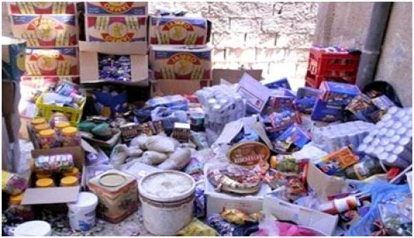 حجز وإتلاف 972 طنا من المنتجات الغذائية غير صالحة للاستهلاك 