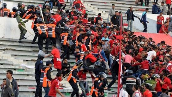 ديربي البيضاء .. توقيف مجموعة من الأشخاص عقب أحداث شغب