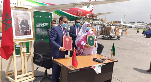 وصول المساعدات الطبية المغربية الموجهة إلى مفوضية الاتحاد الإفريقي إلى أديس أبابا