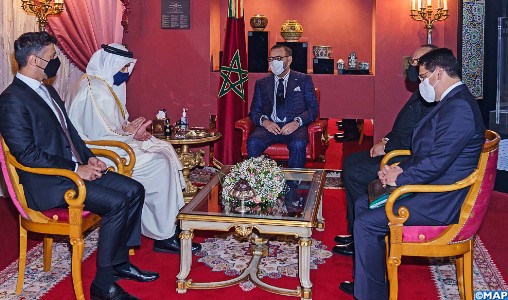 جلالة الملك يستقبل وزير الخارجية والتعاون الدولي الإماراتي