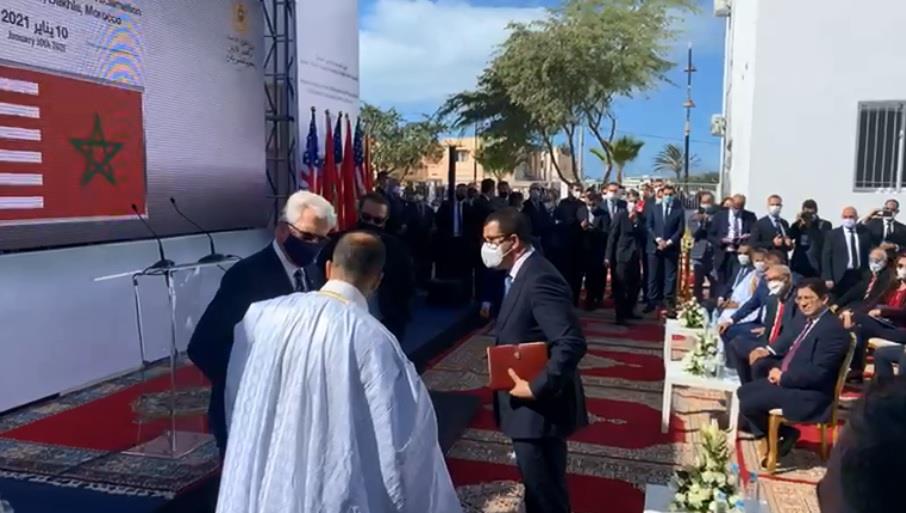وفد أمريكي رفيع المستوى يزور مقر القنصلية العامة الأمريكية المرتقبة بالداخلة