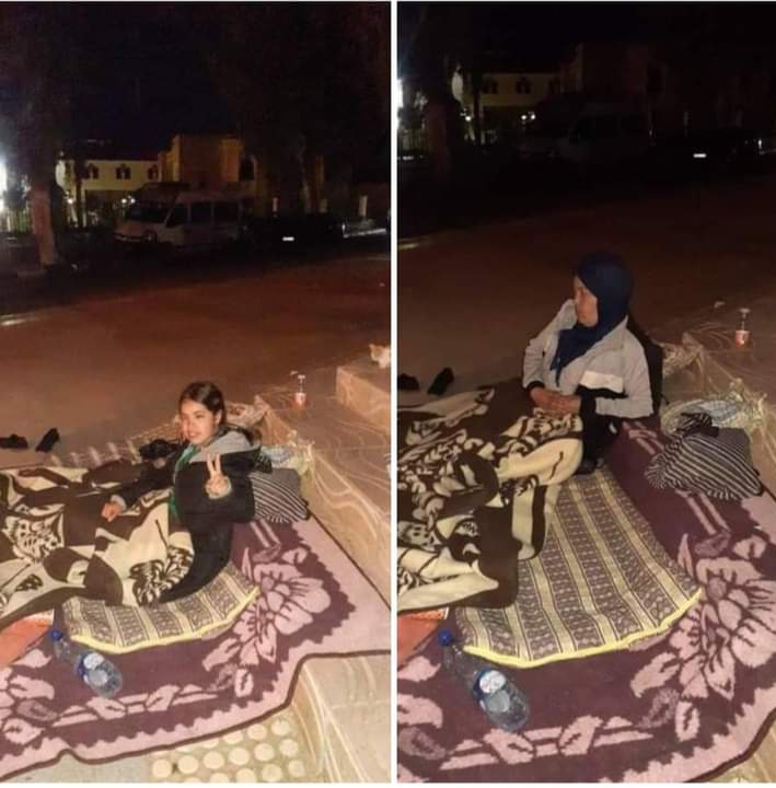 بالصور : شمعة حراك جرادة تعتصم الى جانب أمها من أجل مطلب السكن …