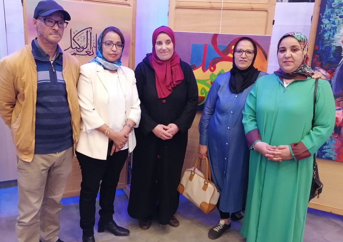 تشكيليات حالمات بقاعة الأفراح للمجمع الشريف للفوسفاط بخريبكة