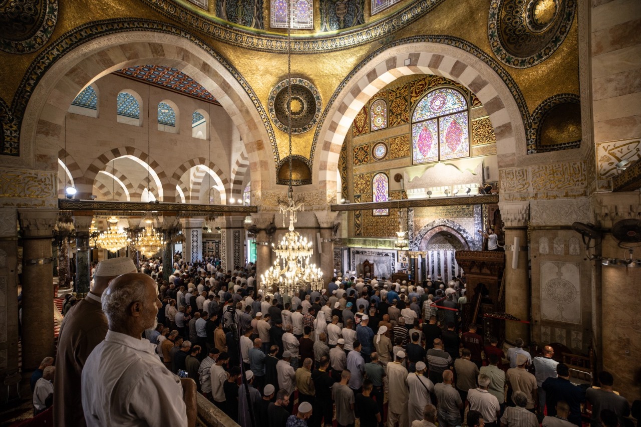 إقامة صلاة الغائب بالمسجد الأقصى المبارك على شهداء زلزال المغرب