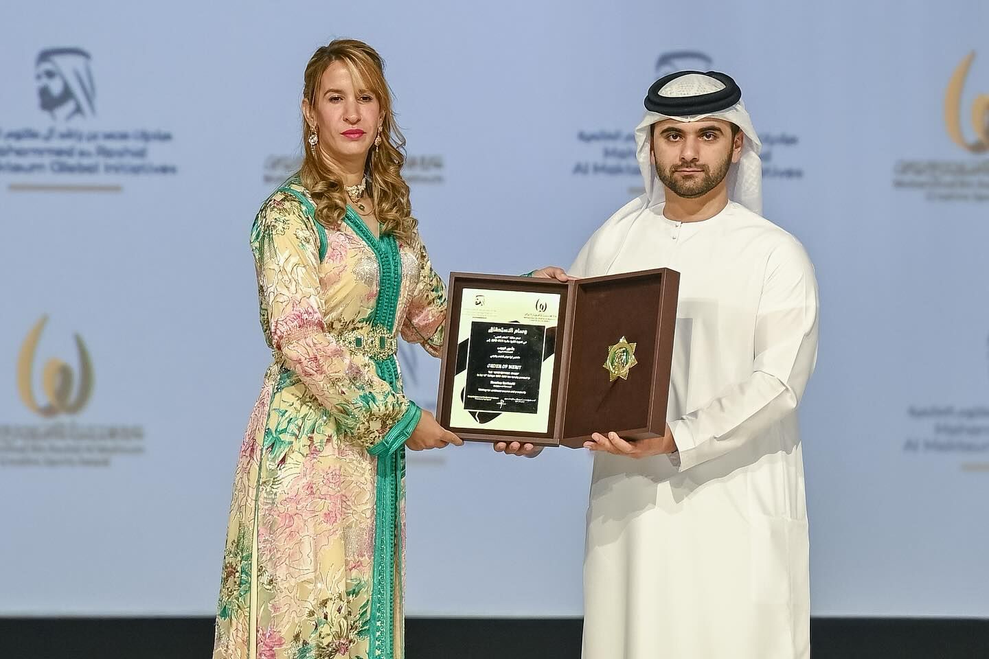 توشيح بشرى كربوبي بجائزة محمد بن راشد آل مكتوم للإبداع الرياضي