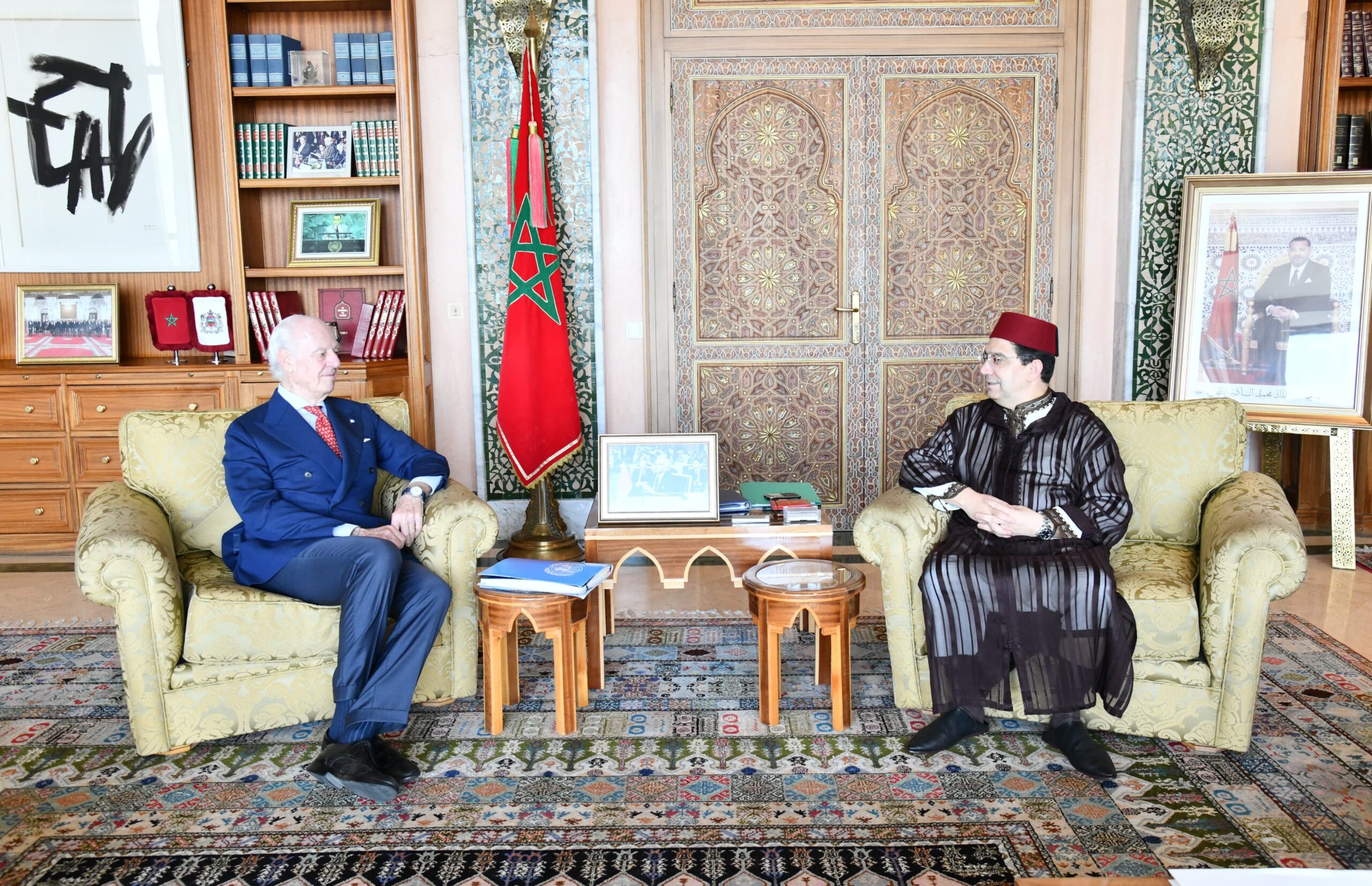 بوريطة يستقبل و يتباحث مع المبعوث الشخصي للأمين العام للأمم المتحدة للصحراء المغربية  ستافان دي ميستورا