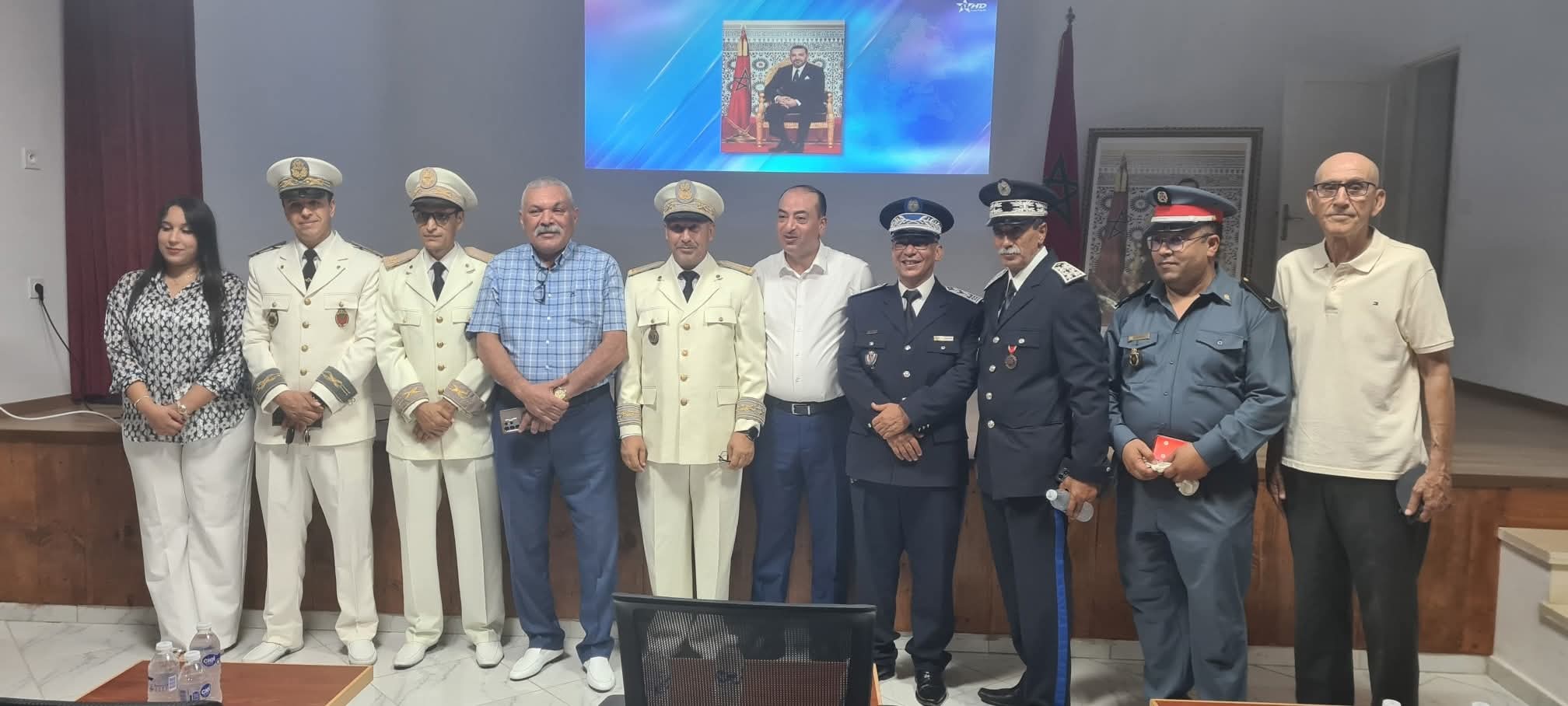 باشا مدينة أزغنغان يترأس مراسيم الإنصات للخطاب الملكي السامي بدار الشباب بمناسبة الذكرى الـ26 لعيد العرش المجيد.