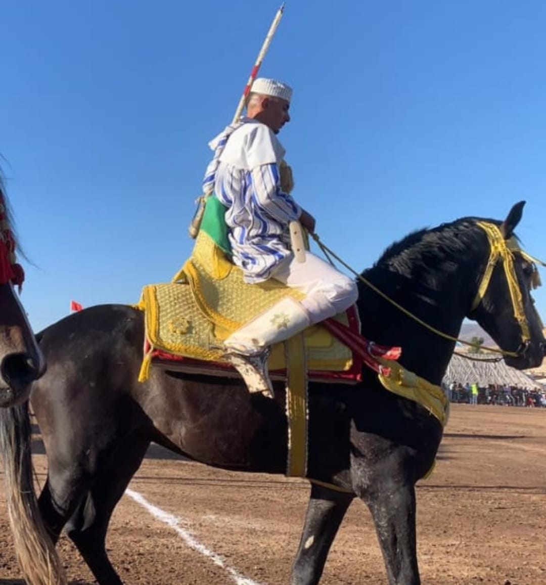 الفارس نبيل القدراوي.. أيقونة الطيبوبة وفن التبوريدة في عين السبيت.